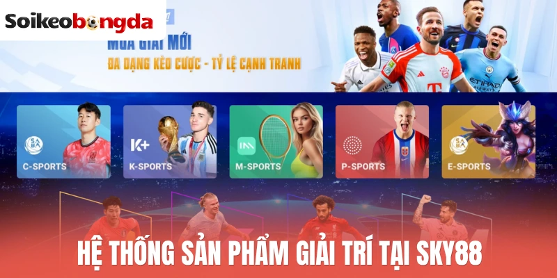 Sky88 - Sân Chơi Chất Lượng, Update Kèo Sớm Mỗi Ngày 1 Hệ thống sản phẩm giải trí tại Sky88