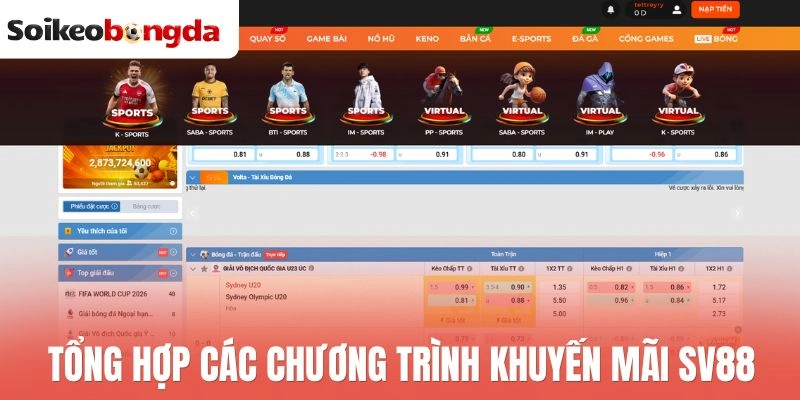 Sv88 - Thương Hiệu Cá Cược Update Kèo Ngon, Chất Lượng 2 Tổng hợp các chương trình khuyến mãi Sv88