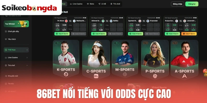 Nhà Cái Uy Tín - Tiêu Chí Và Top 10+ Nhà Cái Bóng Đá An Toàn 8 86bet nổi tiếng với odds cực cao