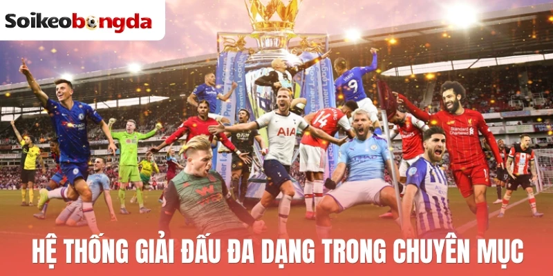 Lịch thi đấu bóng đá hôm nay 27 Hệ thống giải đấu đa dạng trong chuyên mục