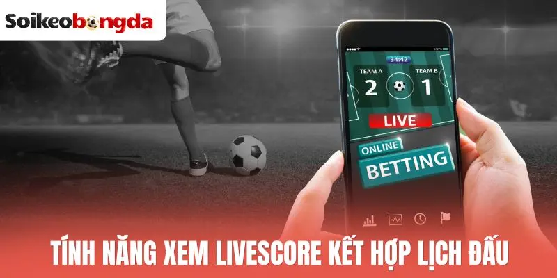 Livescore 25 Tính năng xem livescore kết hợp lịch đấu