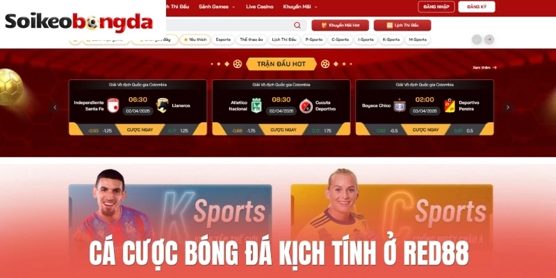 Soi kèo bóng đá 42 Cá cược bóng đá kịch tính ở Red88