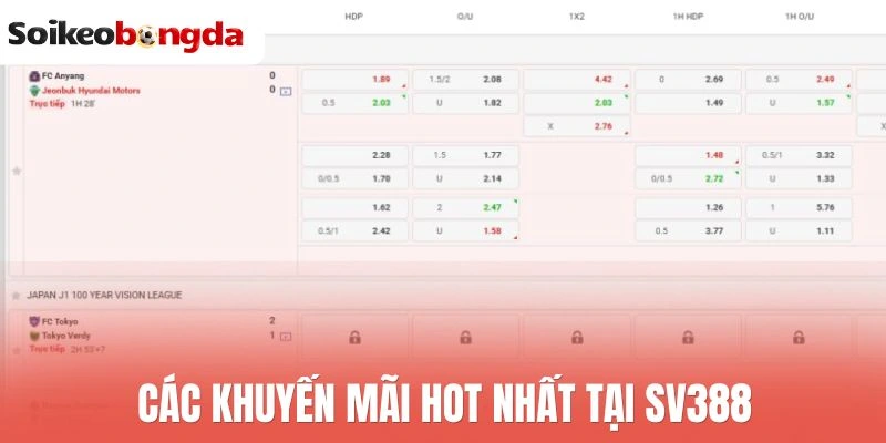 Sv388 - Sân Chơi Cá Cược Tỷ Lệ Thưởng Cao, Kèo Cập Nhật Sớm 2 Các khuyến mãi hot nhất tại Sv388