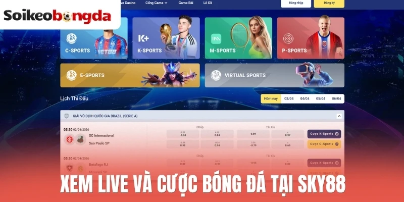 Soi kèo bóng đá 39 Xem live và cược bóng đá tại Sky88